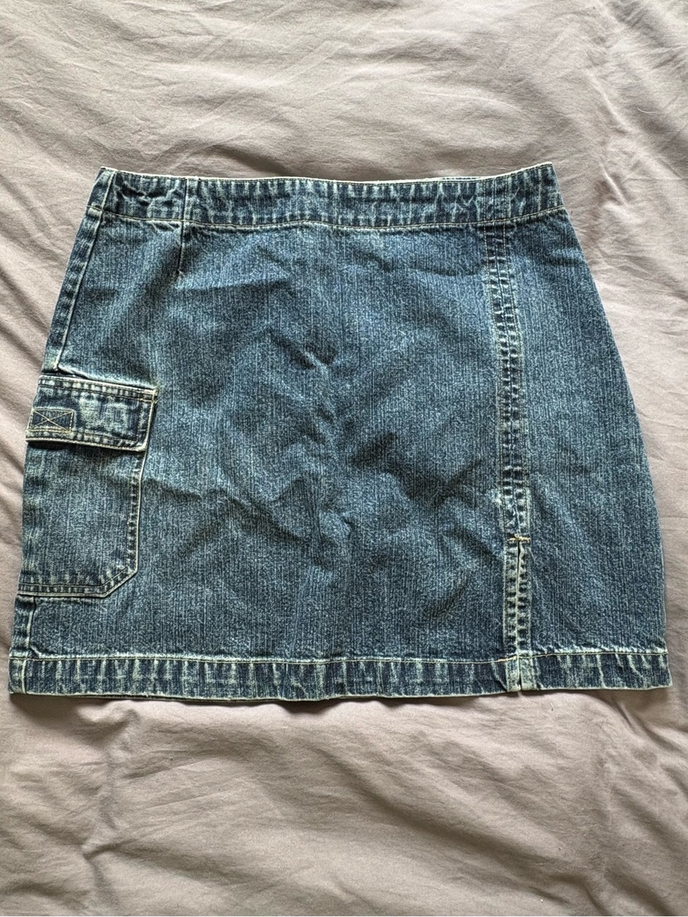 Xhilaration Denim Mini Skirt in Blue